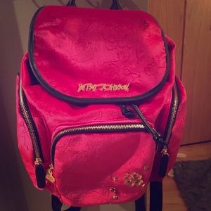 Betsy Johnson’s back pack